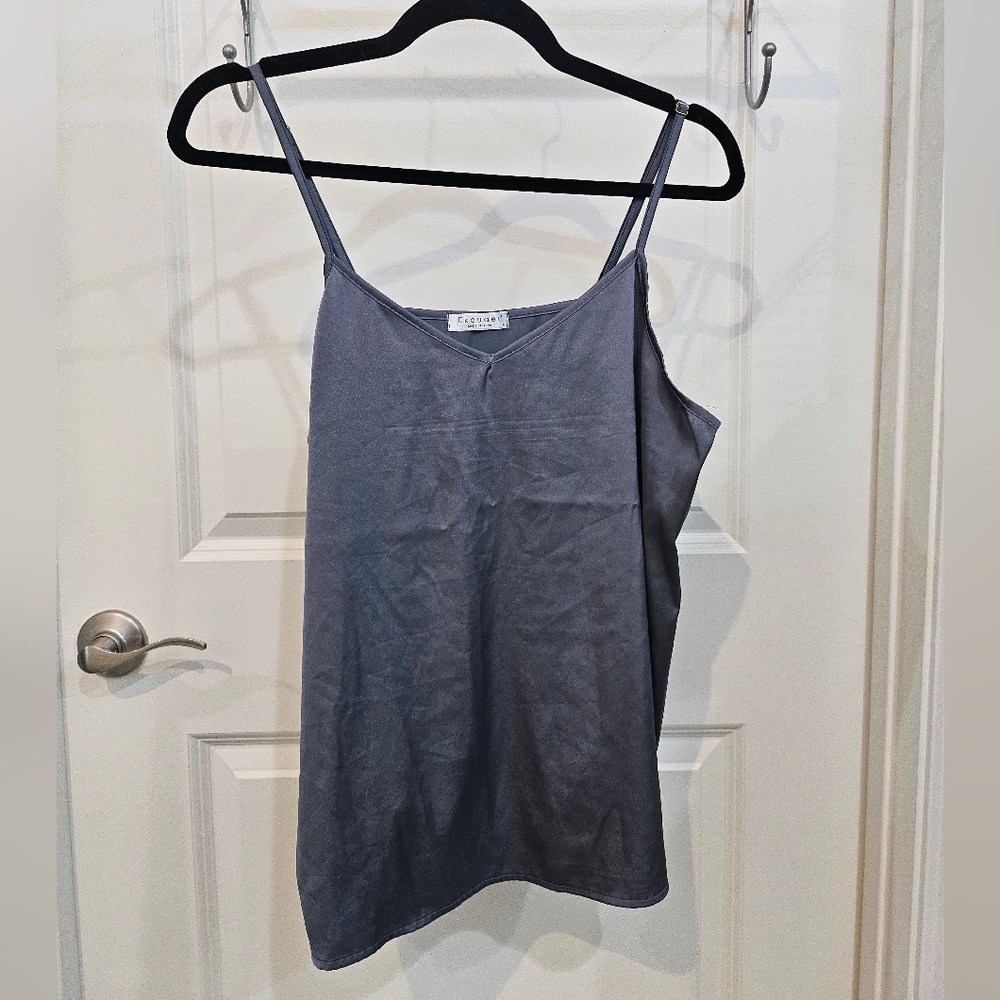 Gray Satin Camisole